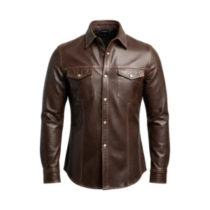 The Signature Leather Utility Shirt | Trezivo Hub
