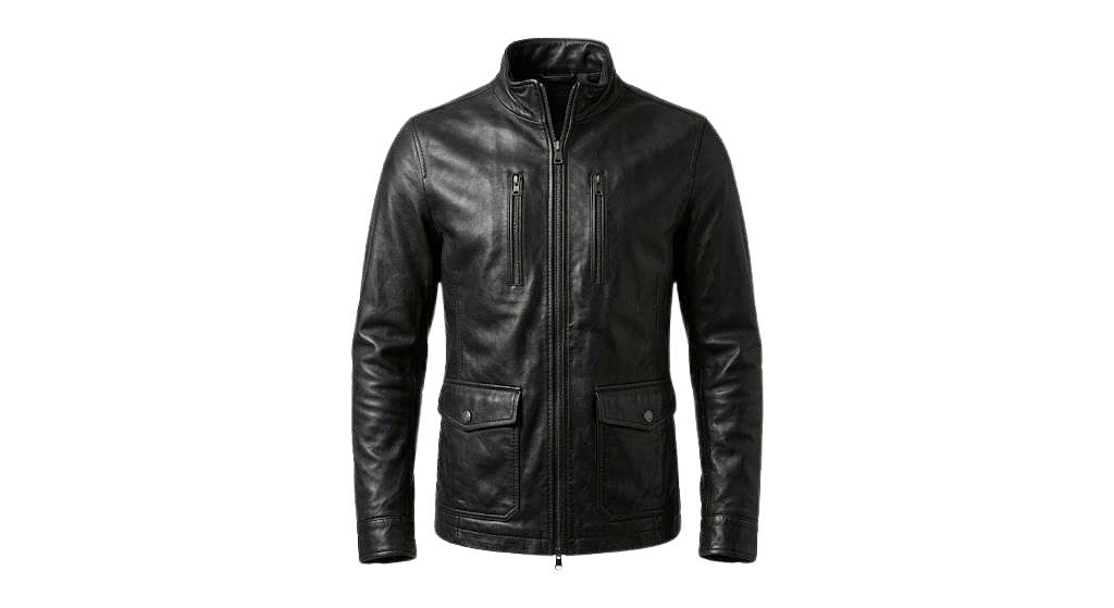 Custom Slim-Fit Stand Collar Jacket — OEM & Private Label